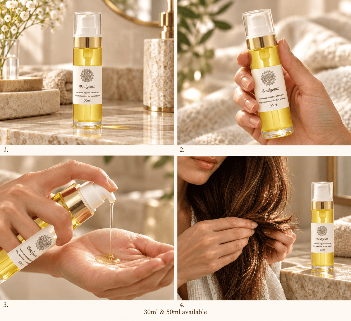Boulgouiz Organic Almond Oil