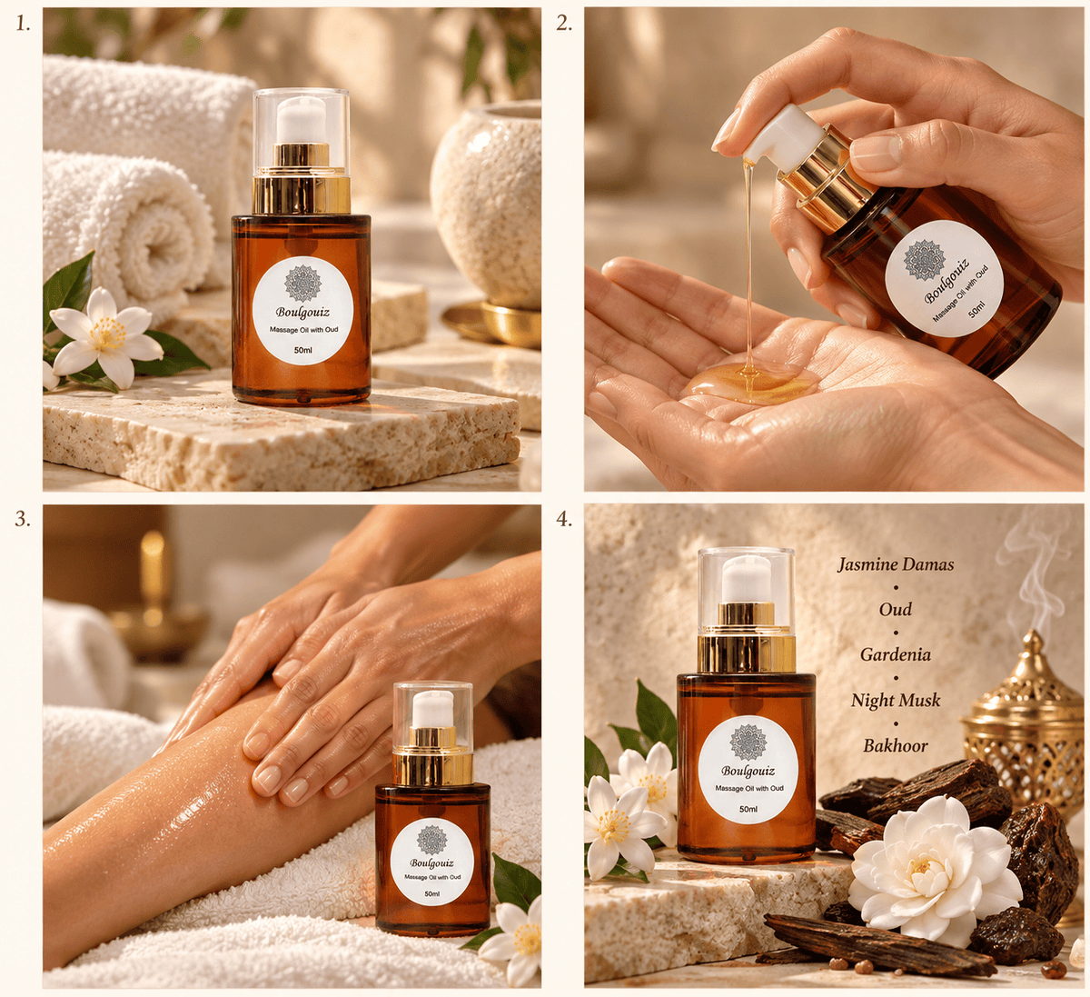 Boulgouiz Massage Oils